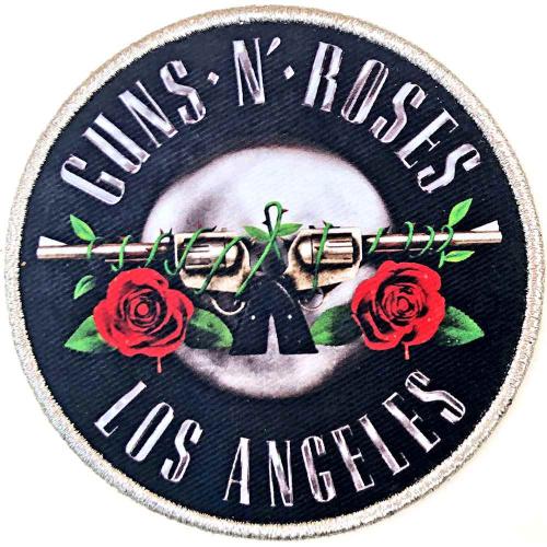 Gestickter Aufnäher Guns N’ Roses Los Angeles Silver Aufbügel Patch