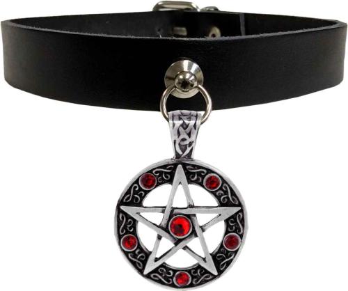 Pentagram Neck Collar Red