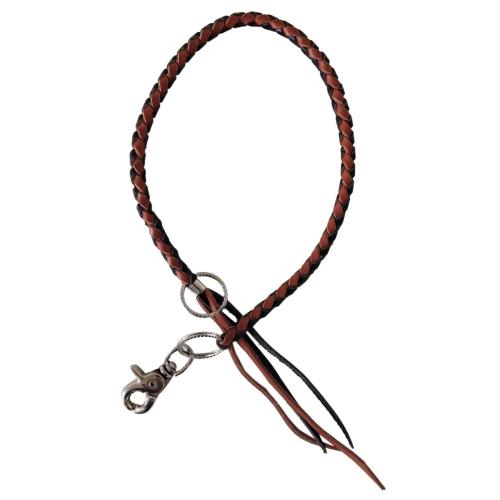 Black Brown Leather Wallet Trouser Chain