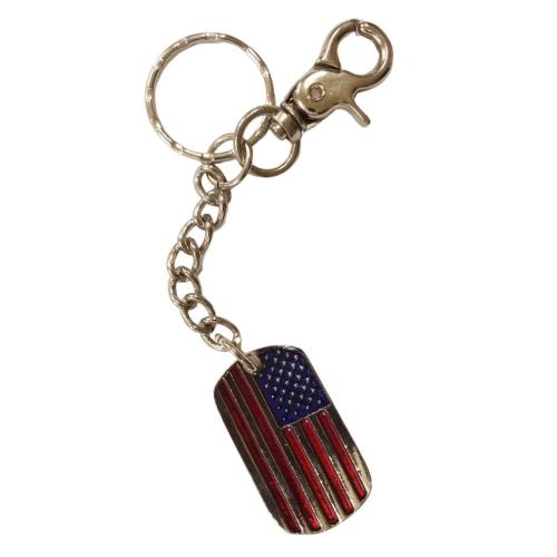 USA Flag Keychain Carabiner Key Ring