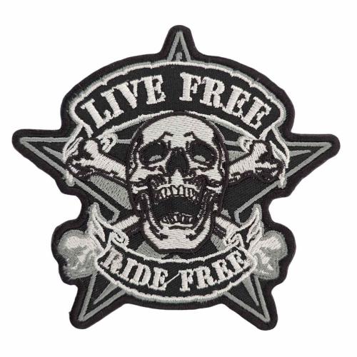 Live Free Ride Free Aufnäher