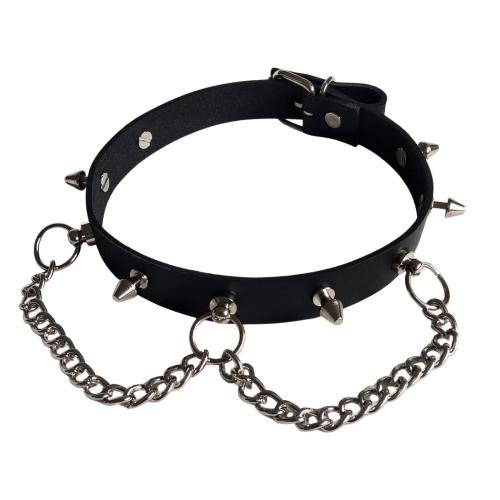 Leder Choker Killernieten Und Ketten