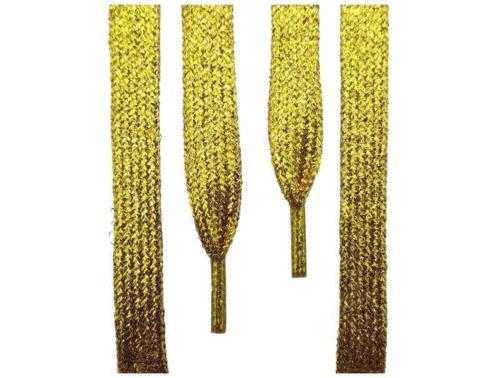 Glitzerschnürsenkel Goldfarben