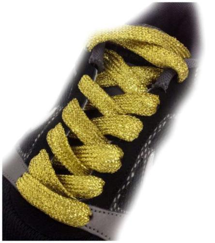 Glitzerschnürsenkel Goldfarben