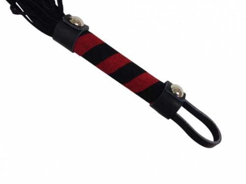 Mini Flogger Peitsche Schwarz