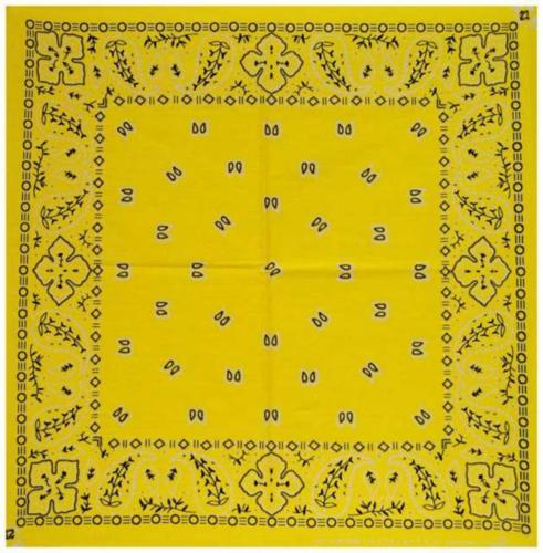 Trendy Biker Bandana Paisley Gelb