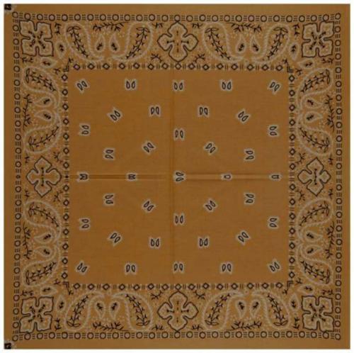 Bandana Halstuch Paisley Karamell