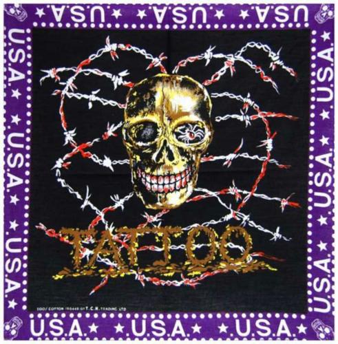 Bandana Halstuch USA Tattoo