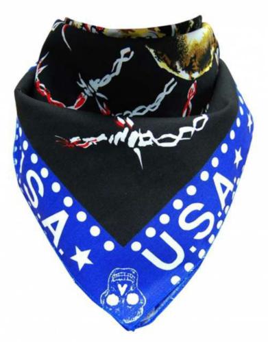 Trendy Biker Bandana USA Tattoo