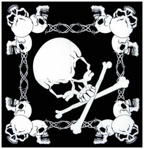 Cooles Rocker Bandana Totenkopf
