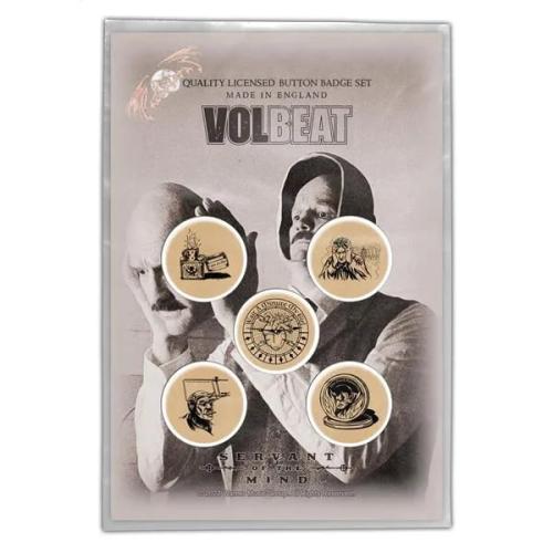 Volbeat Servant Of The Mind Button Badge Pack