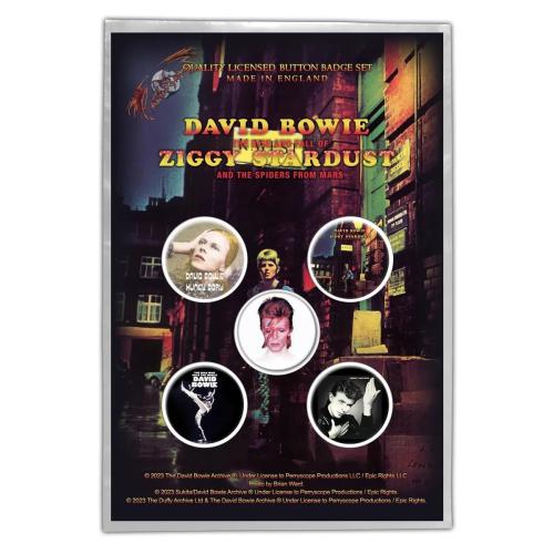 David Bowie Early Albums Button Badge Pack