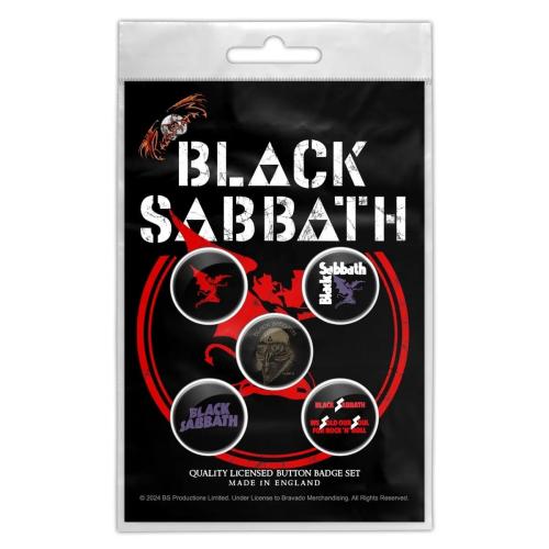 Black Sabbath Red Devil Button Badge Pack