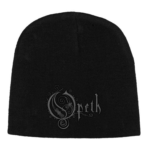 Schwarze Opeth Beanie mit Logo – Band Mütze