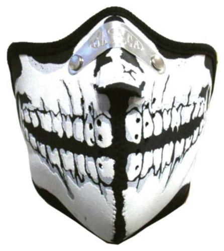 Totenkopf Gebiss Biker Maske
