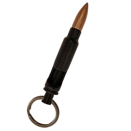 Patrone 7,62 mm Flaschenöffner Schlüsselanhänger Schwarz Matt