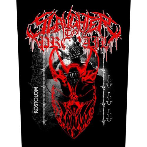 Slaughter to Prevail Demolisher backpatch with red skull