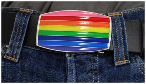 Gürtelschnalle Regenbogen