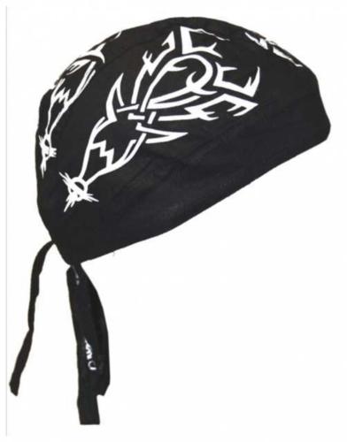 Kinder Bandana Cap Schwarz und Weiß