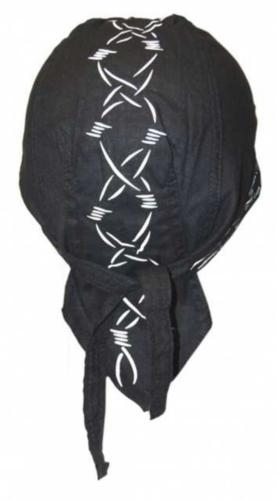 Kinder Bandana Cap Schwarz Stacheldraht