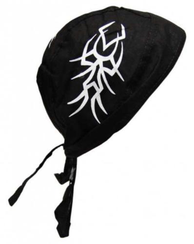 Kinder Bandana Cap Schwarz Weiß