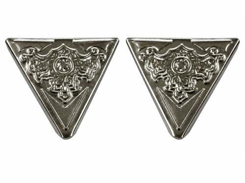Ornamental collar tips in Western style for shirt collars