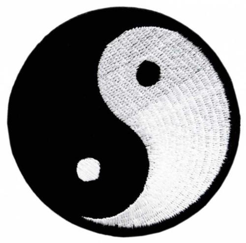 Gestickter Aufnäher Yin Yang