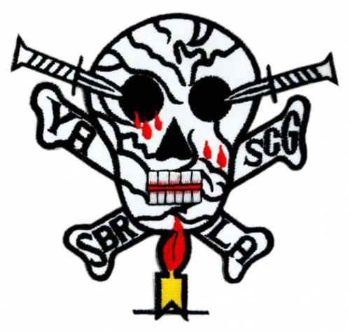 Totenkopf Gestickter Aufnäher