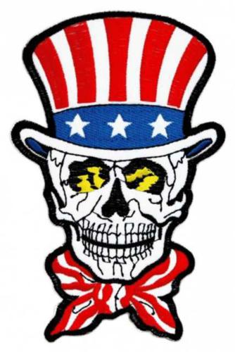 Aufnäher Amerika Totenkopf