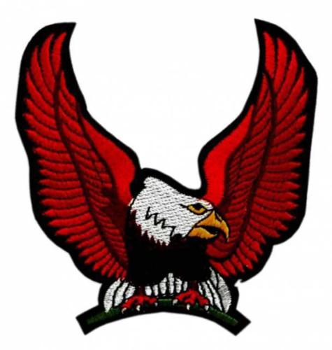 Aufnäher Dunkelroter Adler