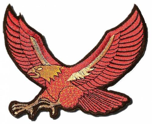 Gestickter Biker Adler