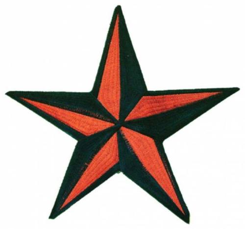 Iron on Patch Red Star