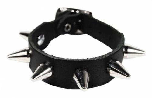 Leder Manschette Spike Nieten