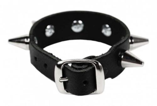 Leder Manschette Spike Nieten