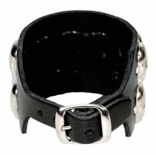 Totenkopfnieten Rocker Armband