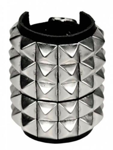 Nietenarmband 5-reihig Pyramidennieten