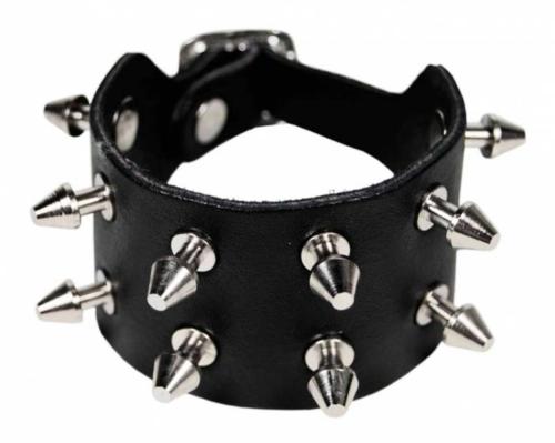 Lederarmband 2-reihig Killernieten