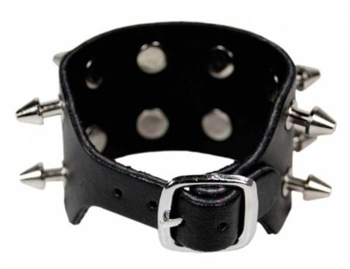 Lederarmband 2-reihig Killernieten