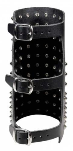 Leder Manschette 99 Spitznieten
