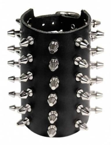Lederarmband 6-reihig Killernieten