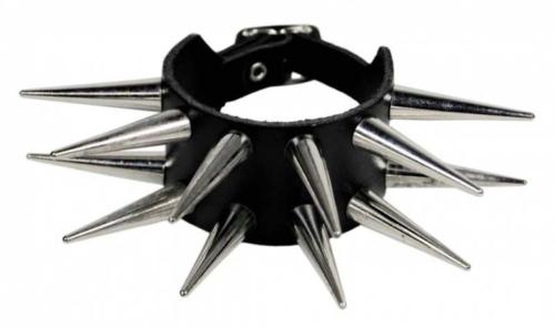 Spike Nieten Rocker Armband 2-reihig