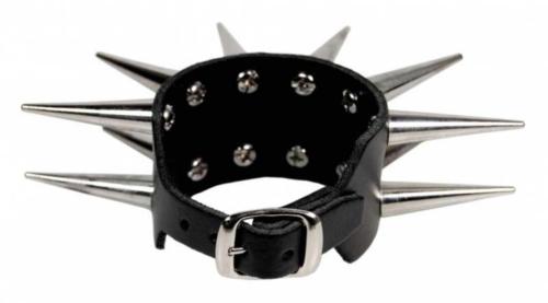 Spike Nieten Rocker Armband 2-reihig