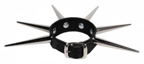 Lederarmband 1-reihig Spike Nieten