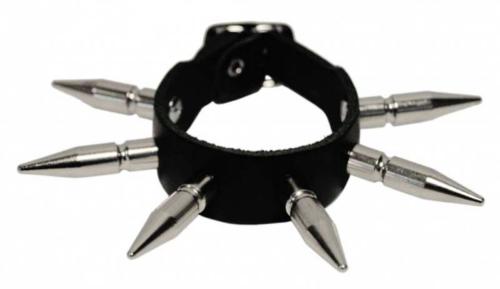 Leder Manschette 1-reihig Killernieten