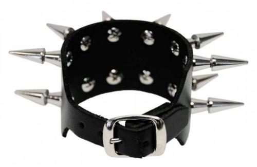 Rocker Armband 2-reihig Spike Nieten