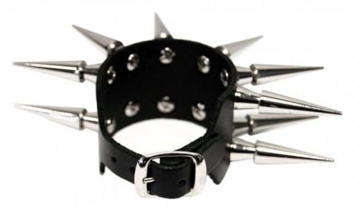 Punk Armband 2-reihig Spike Nieten