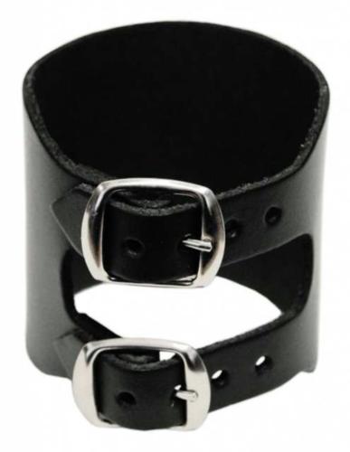 Leder Manschette Schwarz