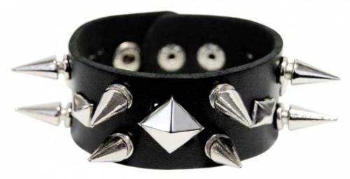 Killernieten Kunsteder Armband Pyramidennieten