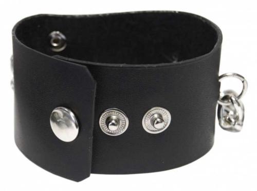 Leatherette Wristband Skeleton Hand