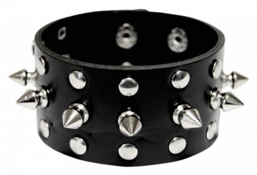 Punk Armband Schwarz Killer Nieten